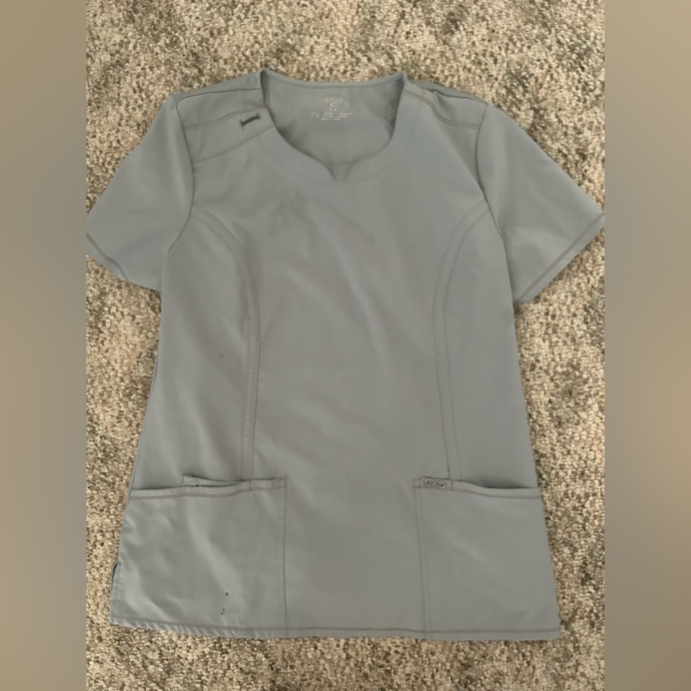 Infinity Gray scrub top